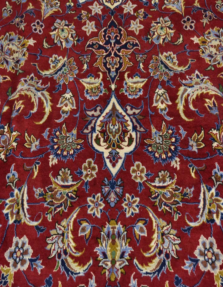 Detail image of  9' 9 x 13' 4  Hand Knotted Isfahan Persian Wool Rug