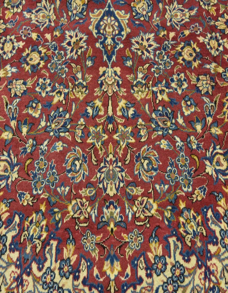 Detail image of  9' 9 x 12' 8  Hand Knotted Isfahan Persian Wool Rug