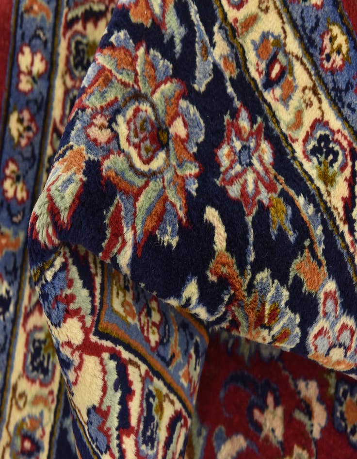 Detail image of  9' 6 x 12' 4  Hand Knotted Isfahan Persian Wool Rug