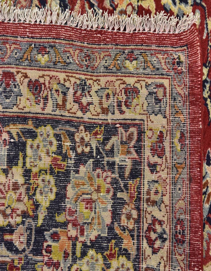 Detail image of  9' 9 x 13' 6  Hand Knotted Isfahan Persian Wool Rug