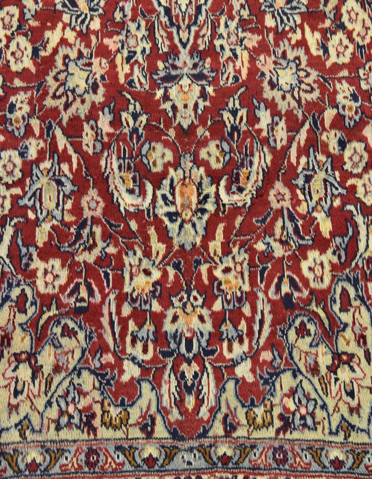 Detail image of  9' 9 x 13' 6  Hand Knotted Isfahan Persian Wool Rug