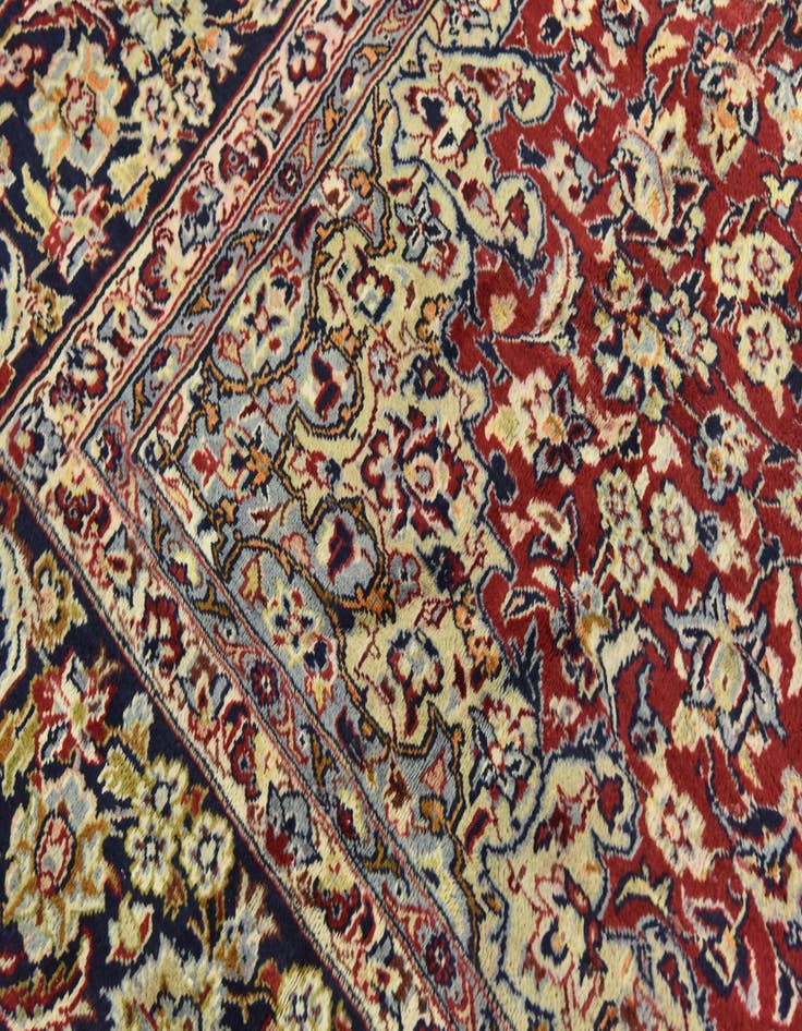Detail image of  9' 9 x 13' 6  Hand Knotted Isfahan Persian Wool Rug