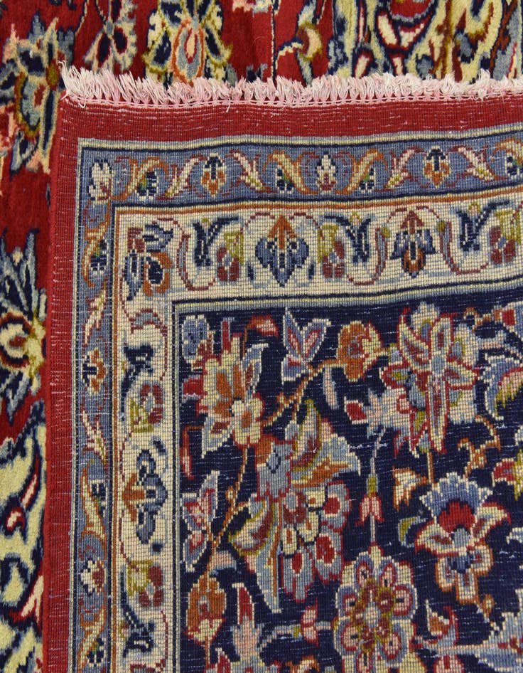 Detail image of  10' 1 x 13' 2  Hand Knotted Isfahan Persian Wool Rug