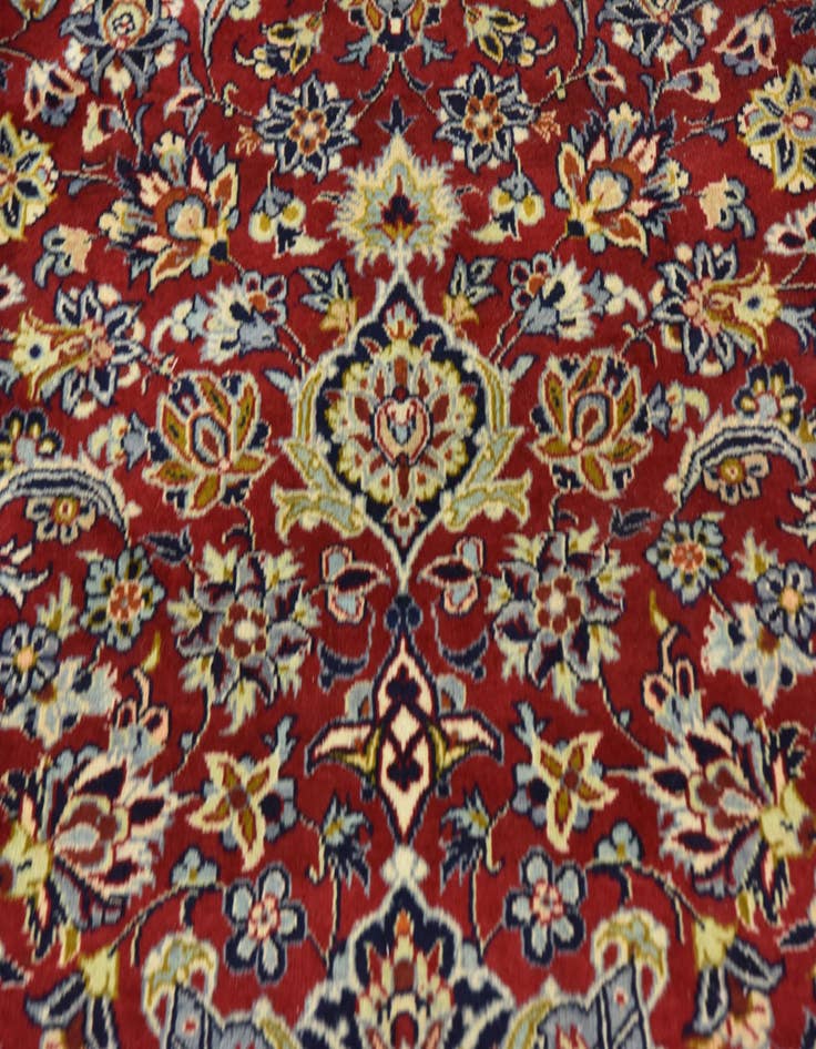 Detail image of  10' 1 x 13' 2  Hand Knotted Isfahan Persian Wool Rug