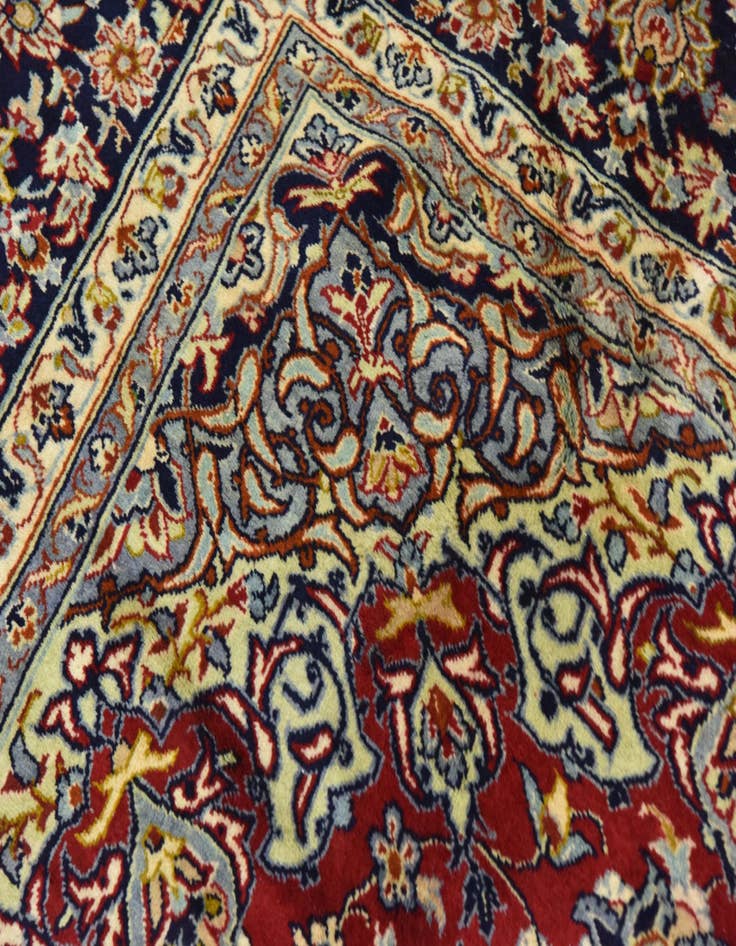 Detail image of  10' 1 x 13' 2  Hand Knotted Isfahan Persian Wool Rug