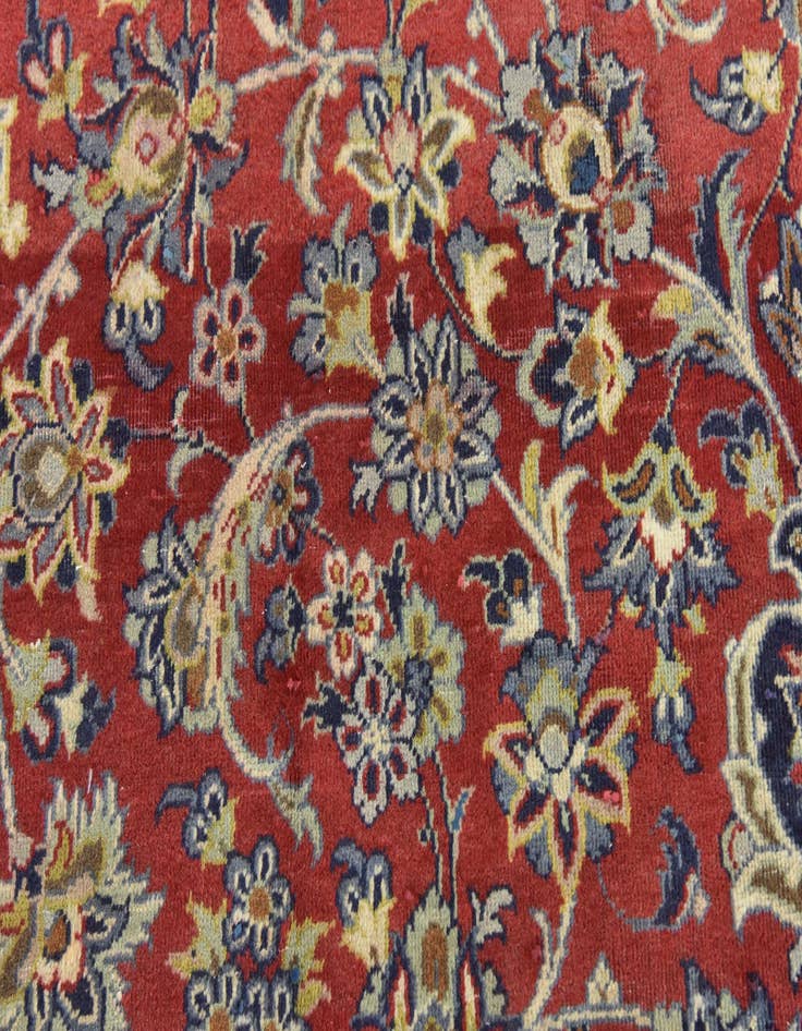 Detail image of  9' 9 x 13' 1  Hand Knotted Isfahan Persian Wool Rug