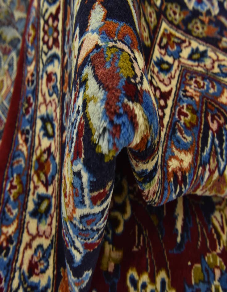 Detail image of  9' 8 x 14' 3  Hand Knotted Isfahan Persian Wool Rug