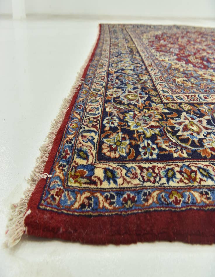 Detail image of  9' 8 x 14' 3  Hand Knotted Isfahan Persian Wool Rug