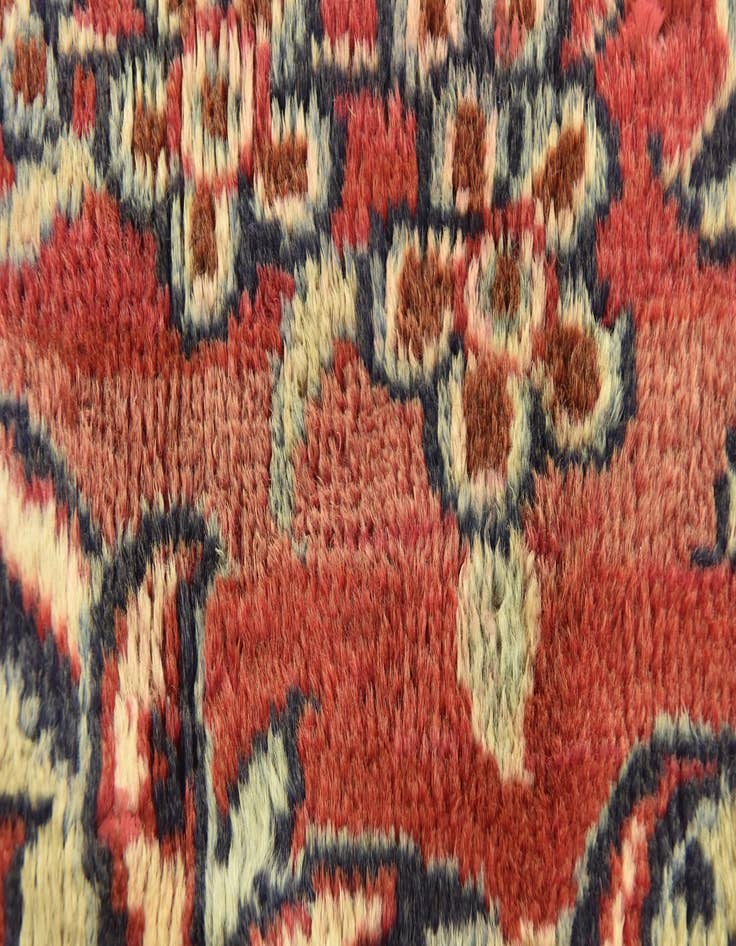 Detail image of  9' 7 x 12' 8  Hand Knotted Isfahan Persian Wool Rug