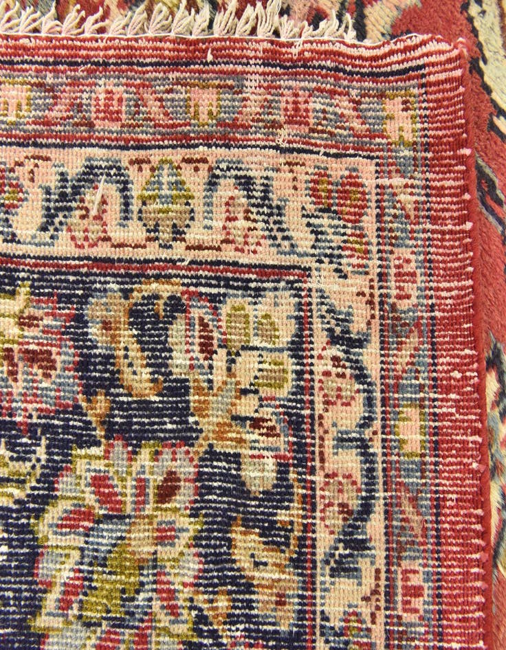 Detail image of  9' 7 x 12' 8  Hand Knotted Isfahan Persian Wool Rug