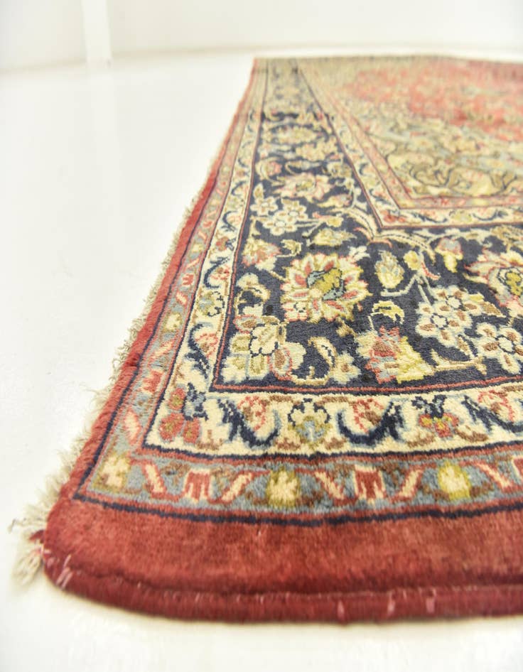 Detail image of  9' 7 x 12' 8  Hand Knotted Isfahan Persian Wool Rug