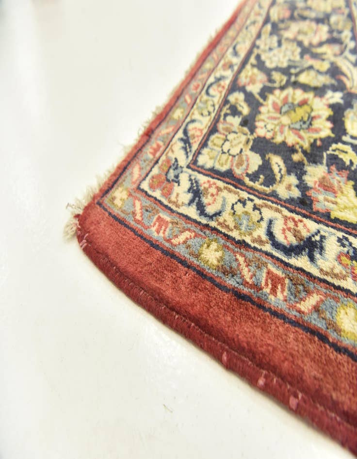 Detail image of  9' 7 x 12' 8  Hand Knotted Isfahan Persian Wool Rug