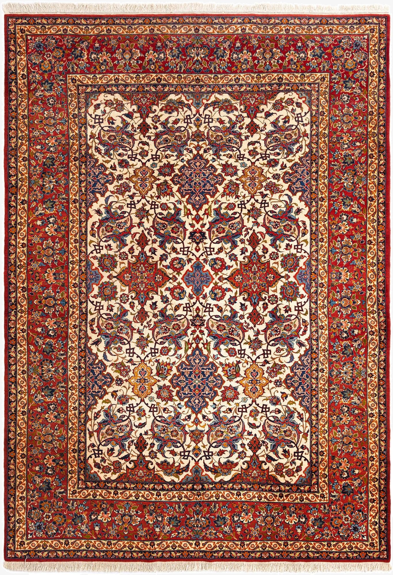  8' 7 x 12' 4 Isfahan Wool Rug