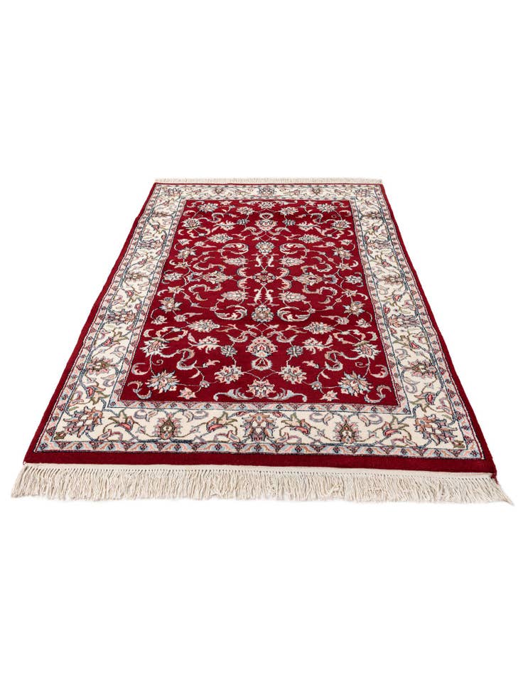 Detail image of  4' x 6'  Hand Knotted Jaipur Agra Wool Rug