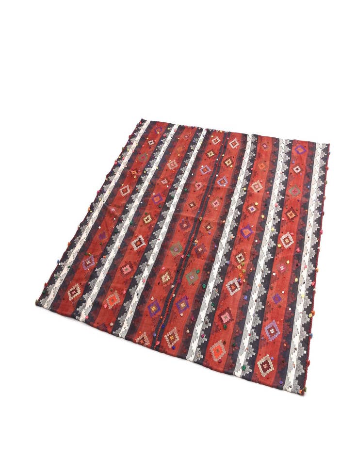 Detail image of  6' 4 x 7' Jajim Rug