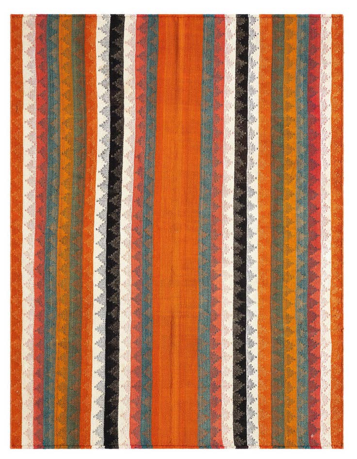 Detail image of  4' 10 x 6' Jajim Wool Rug