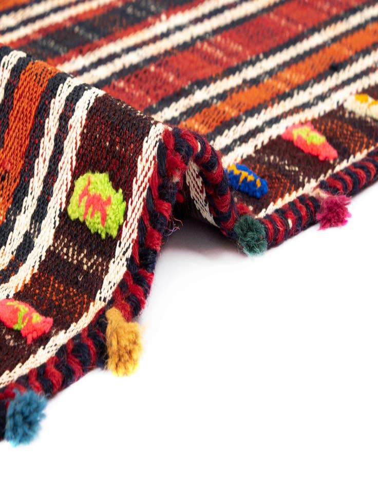 Detail image of  4' 10 x 7' Jajim Wool Rug