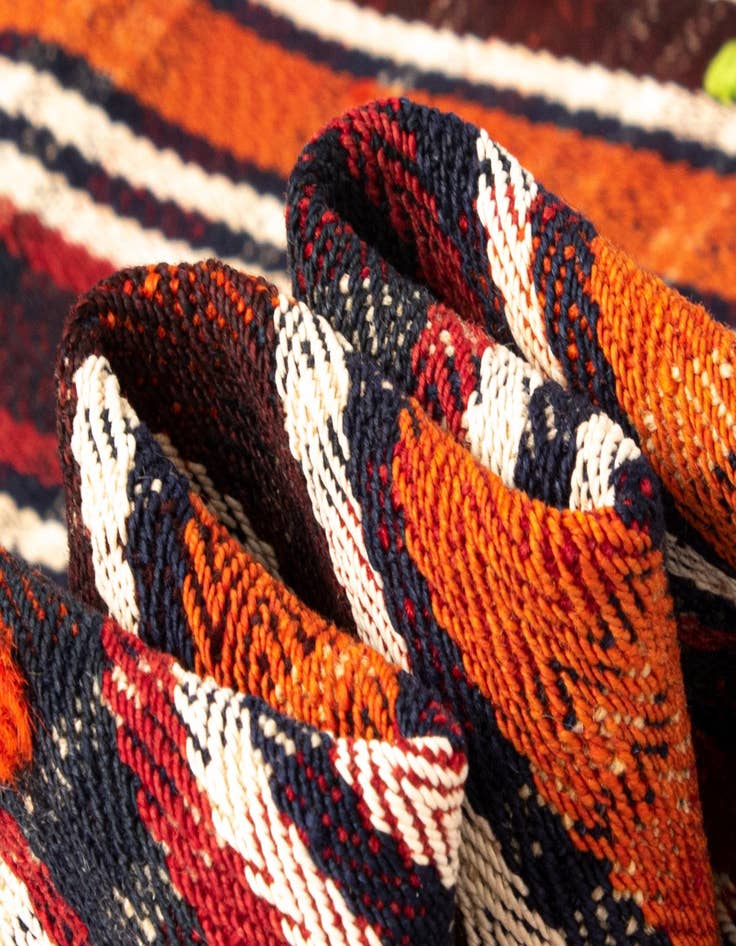 Detail image of  4' 10 x 7' Jajim Wool Rug