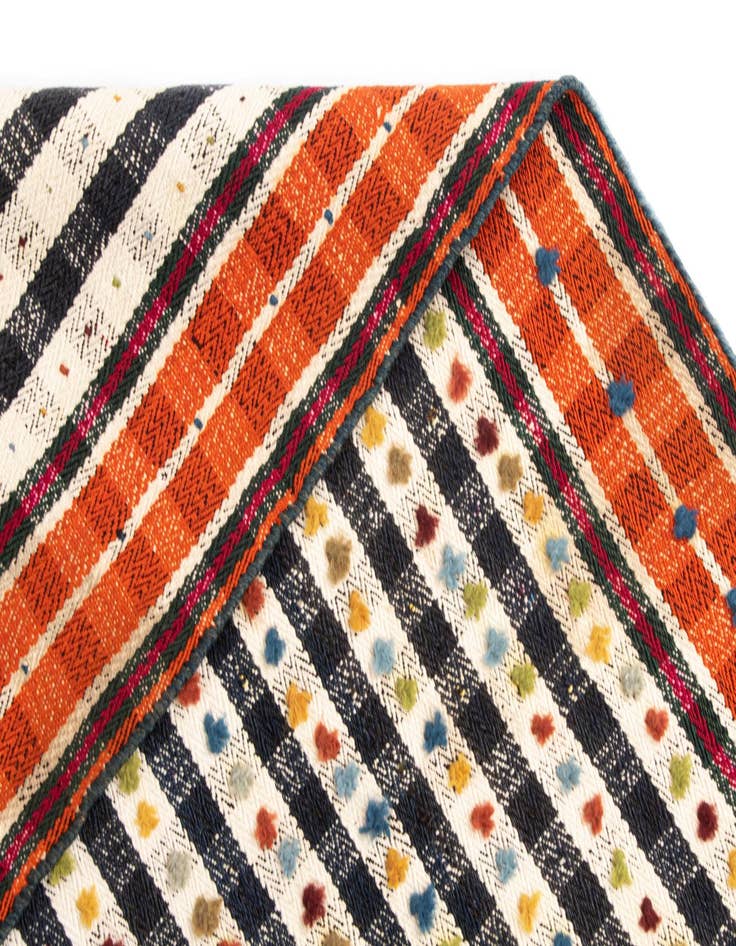 Detail image of  4' 9 x 7' 3 Jajim Wool Rug