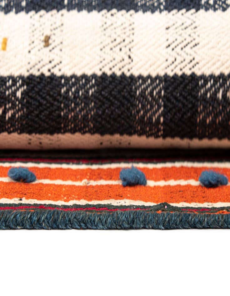 Detail image of  4' 9 x 7' 3 Jajim Wool Rug