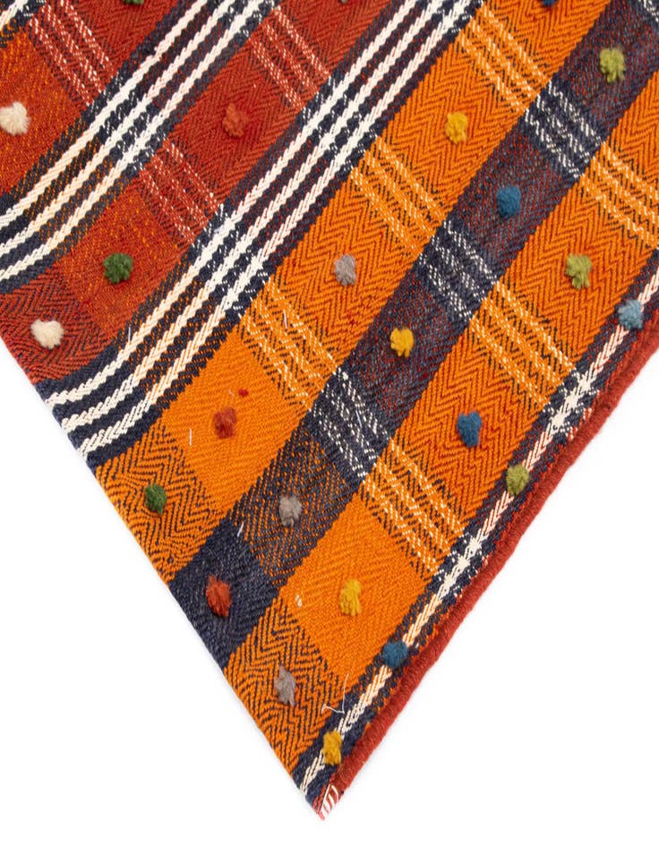 Detail image of  4' 9 x 7' 3 Jajim Wool Rug