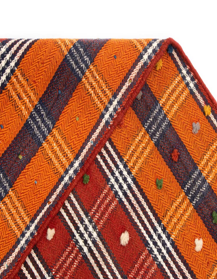 Detail image of  4' 9 x 7' 3 Jajim Wool Rug