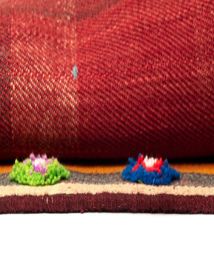 Detail image of  4' 10 x 7' 1 Jajim Wool Rug