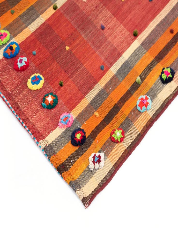 Detail image of  4' 10 x 7' 1 Jajim Wool Rug