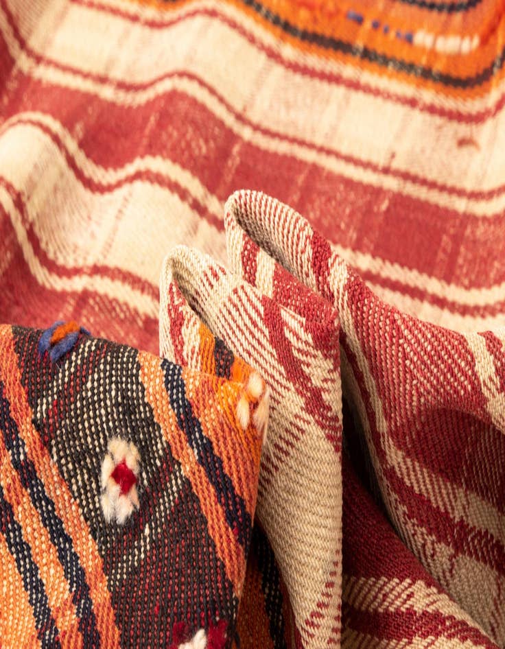 Detail image of  4' 11 x 7' Jajim Wool Rug