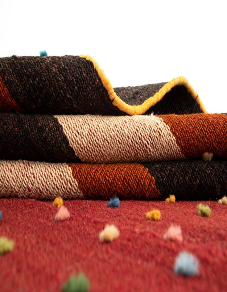 Detail image of  4' 7 x 7' 11 Jajim Wool Rug