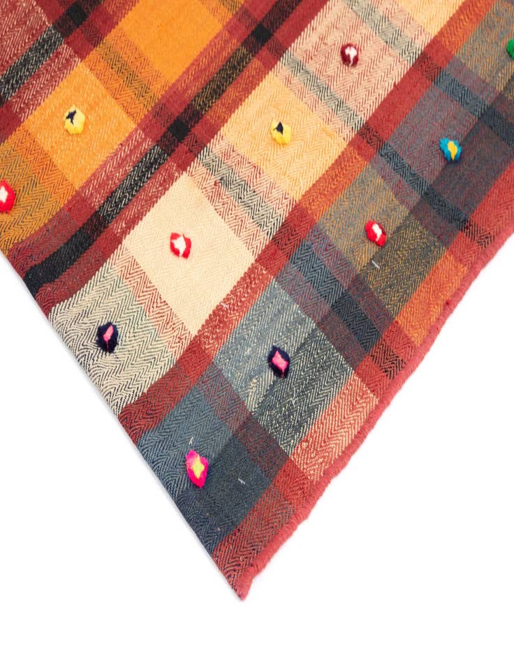 Detail image of  5' 1 x 7' 6 Jajim Wool Rug