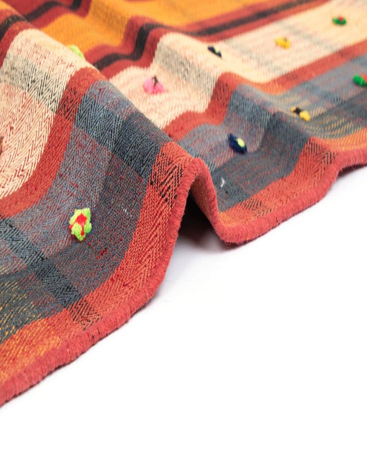 Detail image of  5' 1 x 7' 6 Jajim Wool Rug