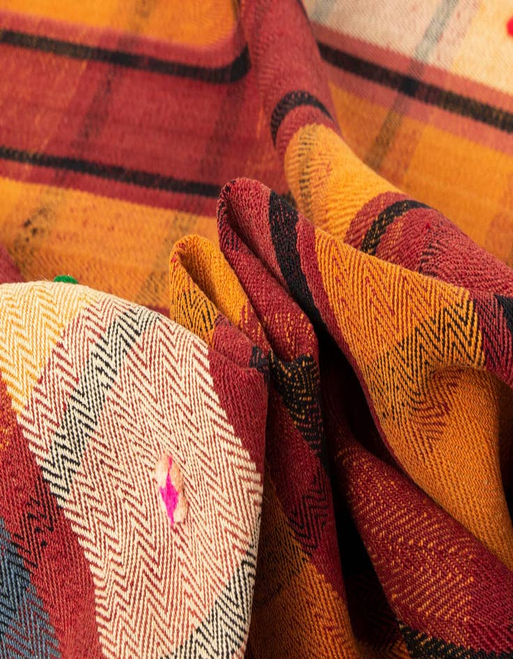 Detail image of  5' 1 x 7' 6 Jajim Wool Rug