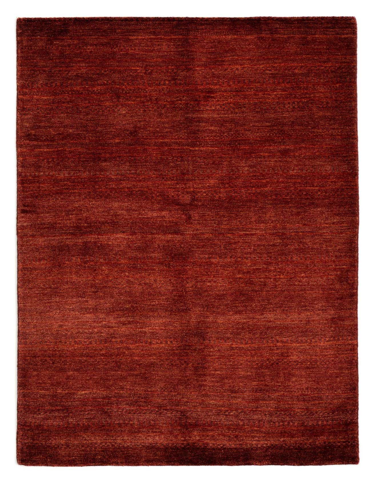 A 4x6 rectangular Juma Persian rug from Rugs.com in rich red tones, made of 100% wool.