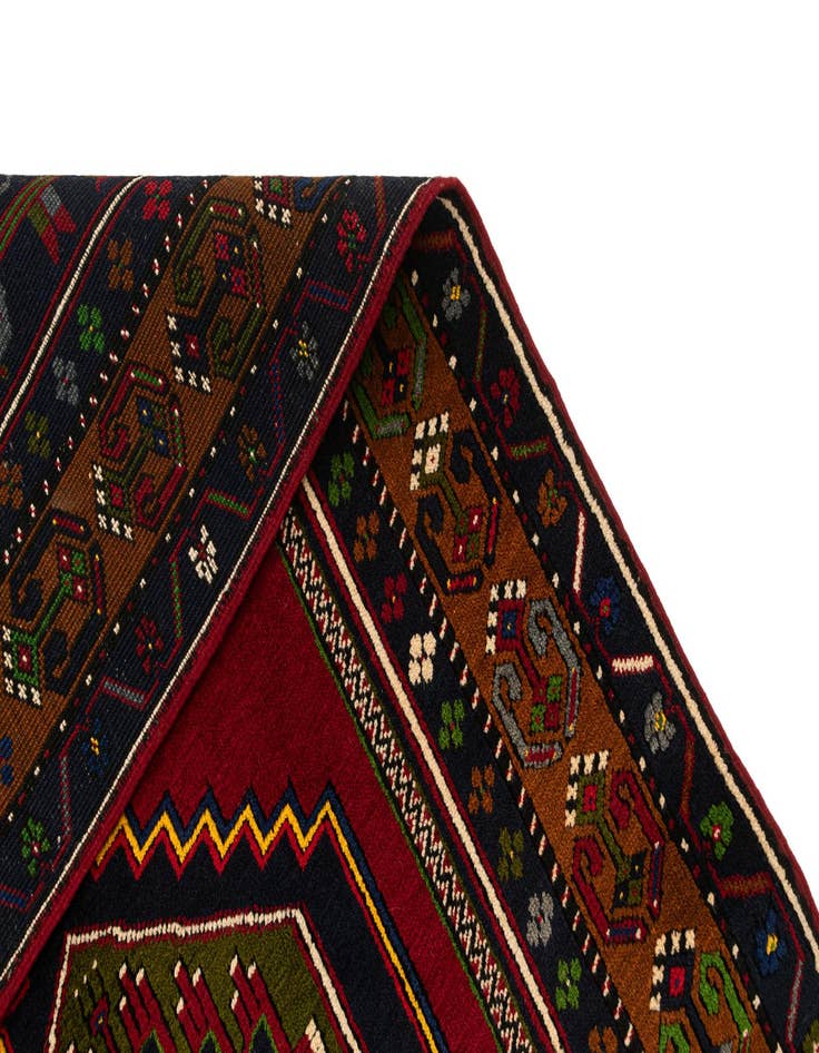 Detail image of  3' 10 x 7'  Hand Knotted Kars Wool Rug