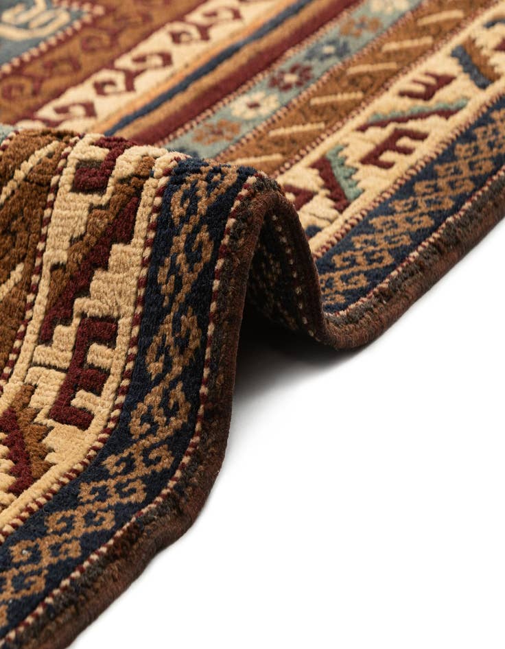 Detail image of  4' 9 x 7' 2  Hand Knotted Kars Wool Rug