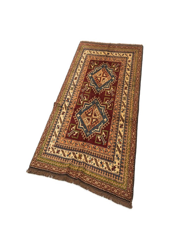 Detail image of  4' 1 x 6' 4  Hand Knotted Kars Wool Rug