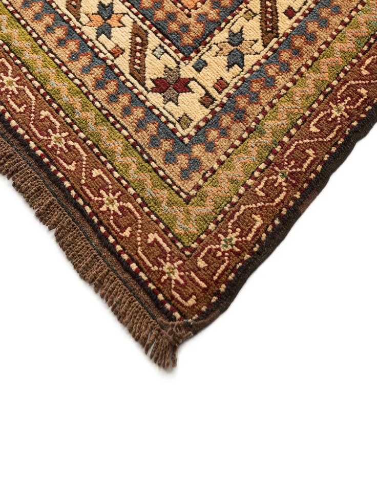 Detail image of  4' 1 x 6' 4  Hand Knotted Kars Wool Rug