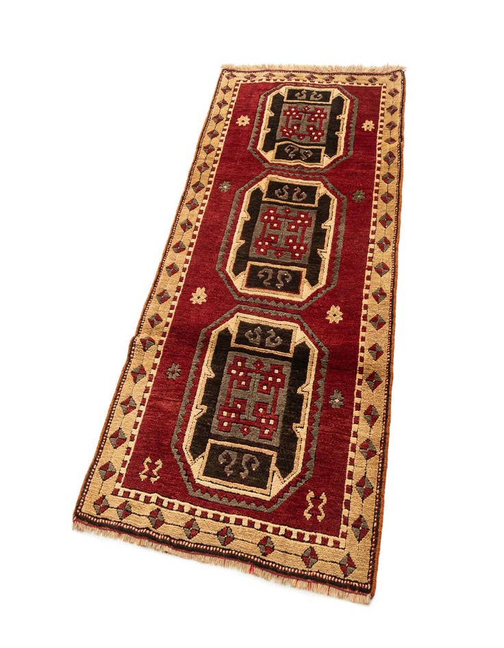 Detail image of  3' 3 x 6' 1  Hand Knotted Kars Wool Rug