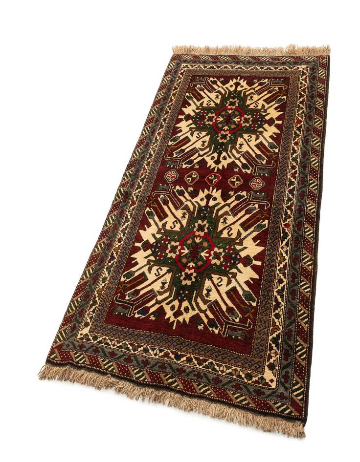 Detail image of  4' 2 x 6' 9  Hand Knotted Kars Wool Rug