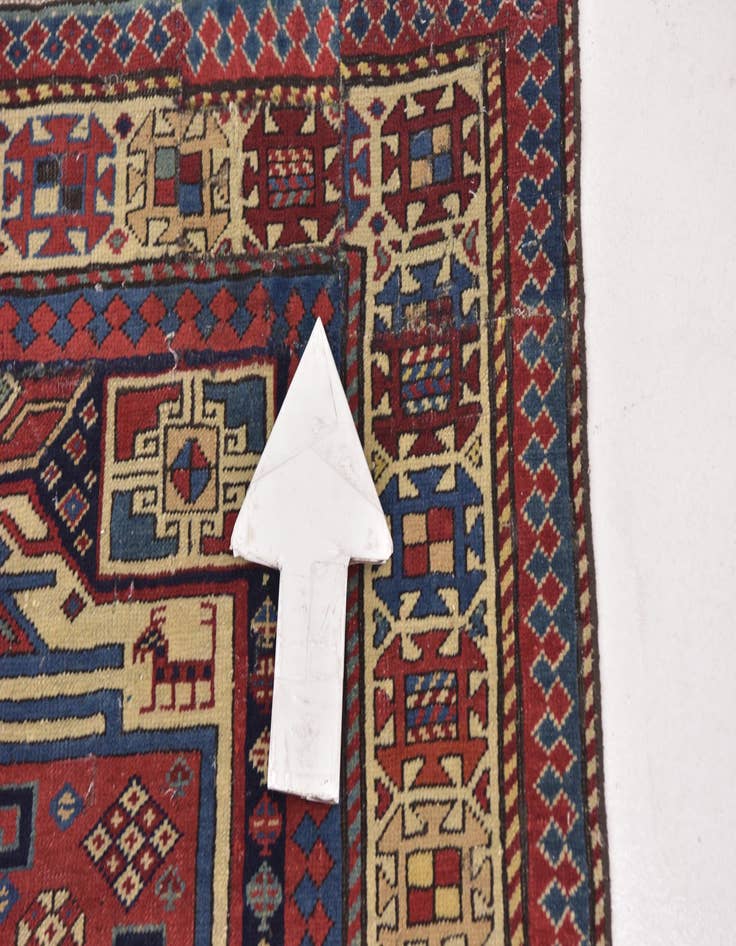 Detail image of 3' 7 x 6' 10 Hand Knotted Kars Wool Rug