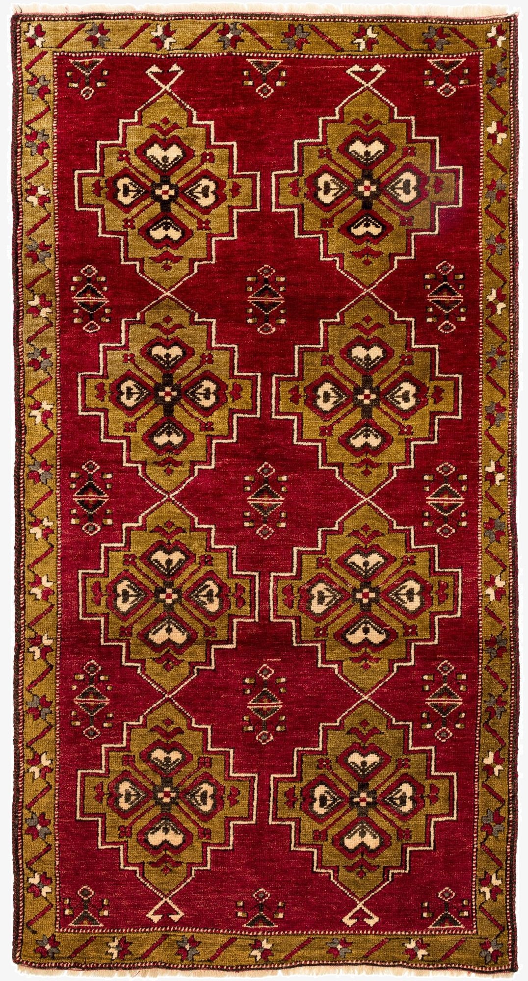  3' 4 x 6' 4  Hand Knotted Kars Wool Rug