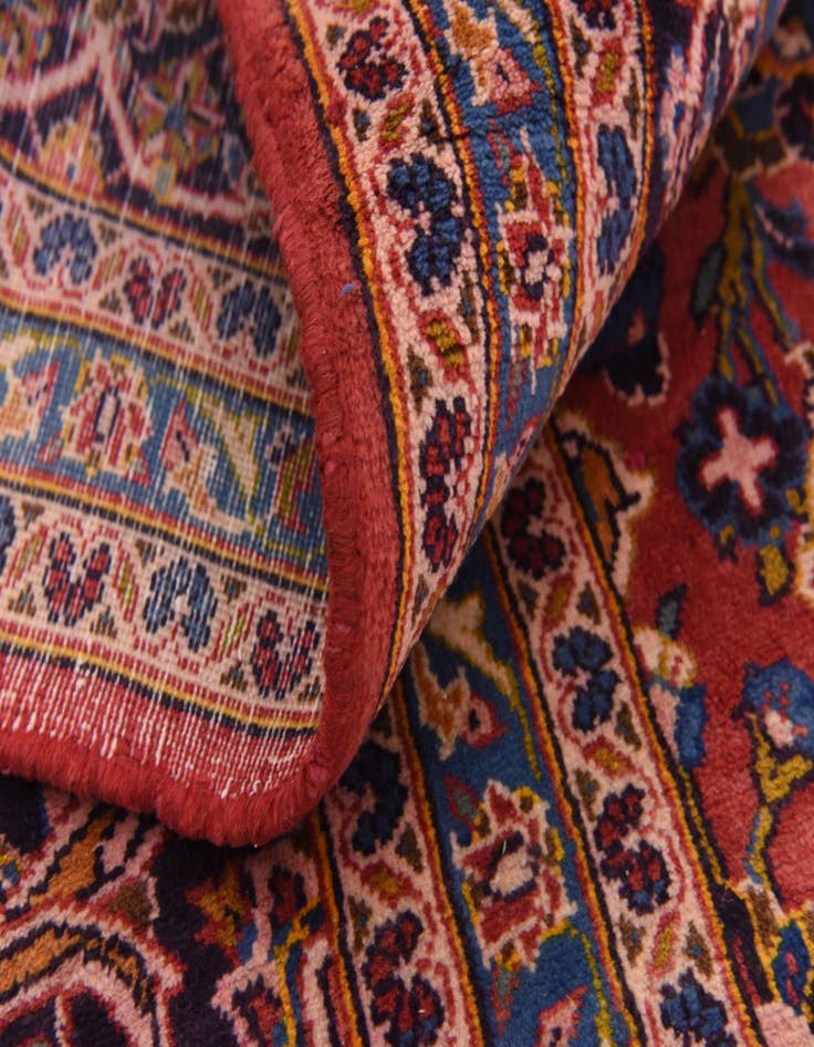 Detail image of 9' 9 x 13' 3 Hand Knotted Kashan Persian Wool Rug