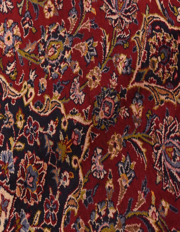 Detail image of  9' 7 x 13' 3  Hand Knotted Kashan Persian Wool Rug