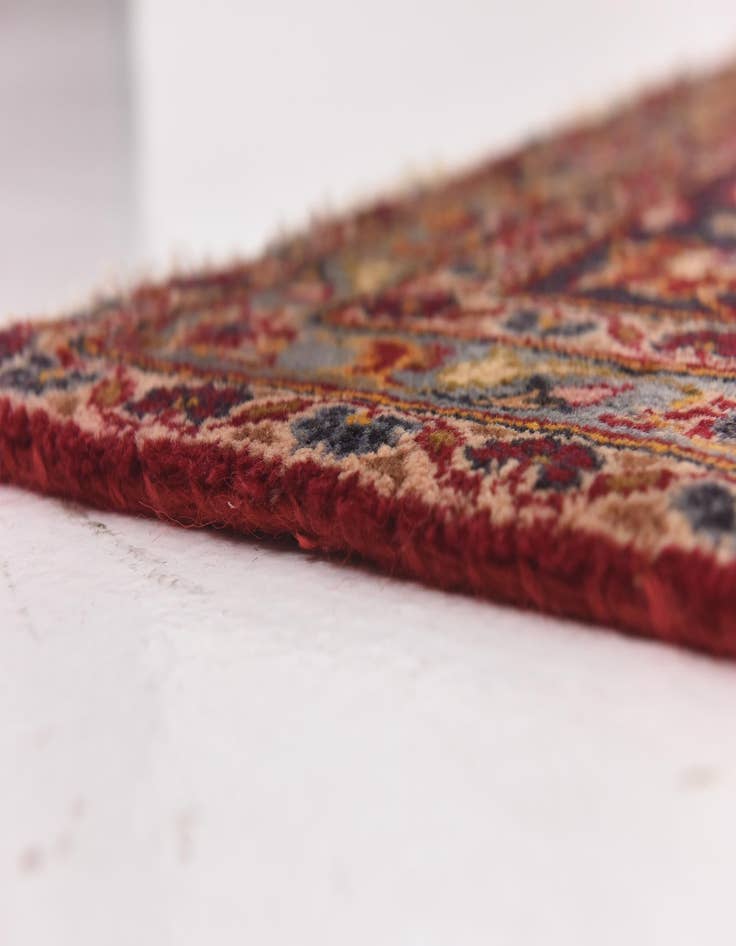 Detail image of  9' 7 x 13' 3  Hand Knotted Kashan Persian Wool Rug