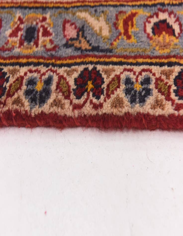 Detail image of  9' 7 x 13' 3  Hand Knotted Kashan Persian Wool Rug