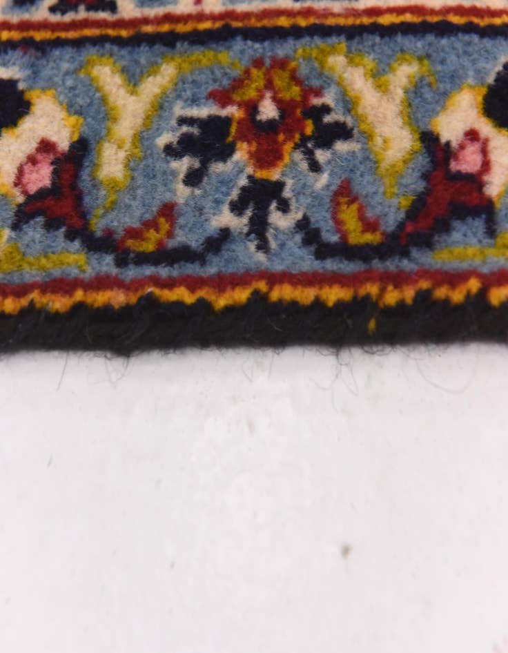 Detail image of  9' 8 x 13' 7  Hand Knotted Kashan Persian Wool Rug