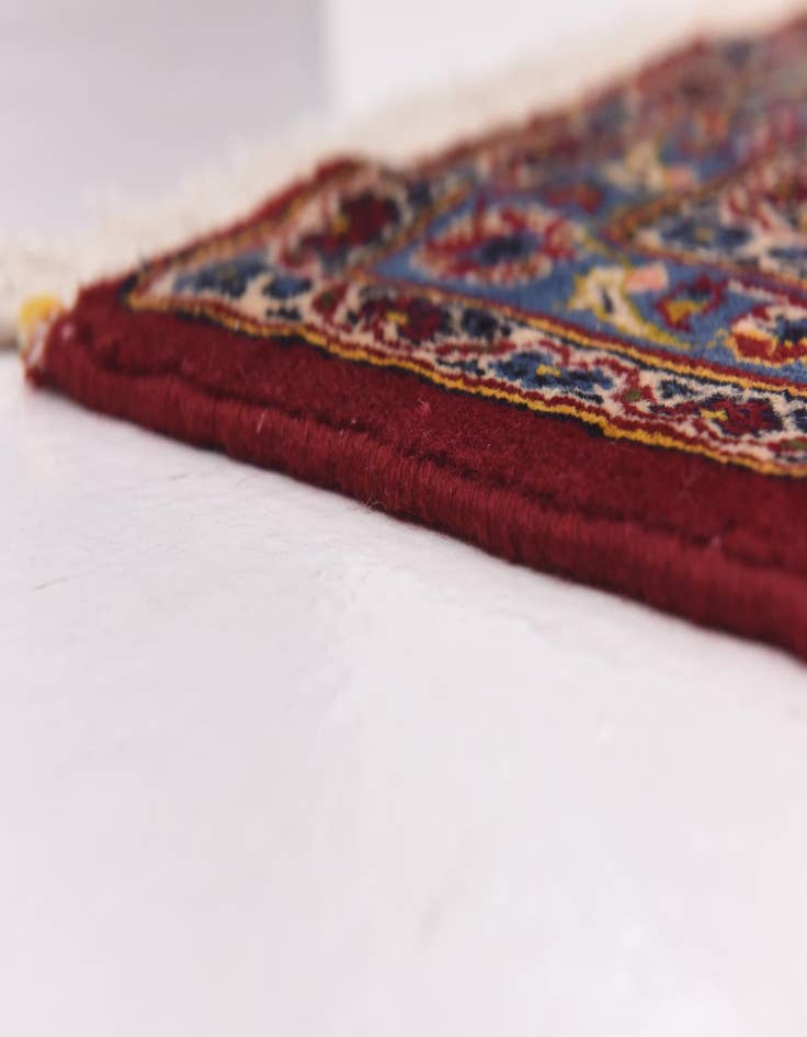 Detail image of  9' 8 x 13' 5  Hand Knotted Kashan Persian Wool Rug