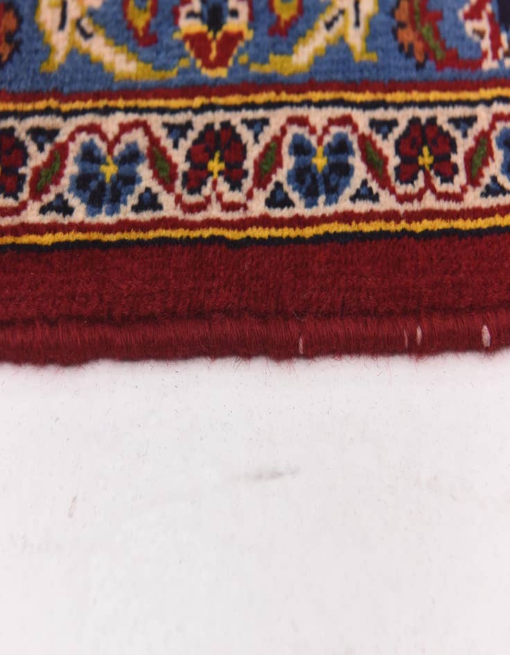 Detail image of  9' 8 x 13' 5  Hand Knotted Kashan Persian Wool Rug