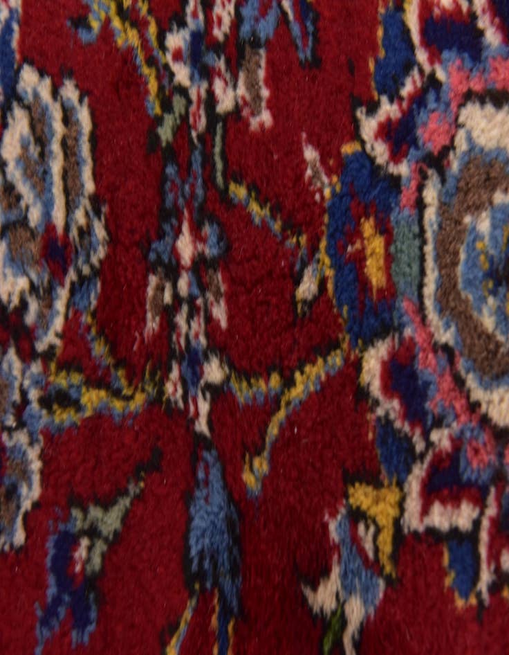 Detail image of  10' x 12' 10  Hand Knotted Kashan Persian Wool Rug